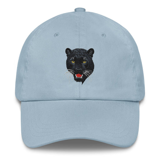 Triniskies  Hats Light Blue Black Panther Embroidered Dad Hat – Stylish Low-Profile Cap with Adjustable Strap