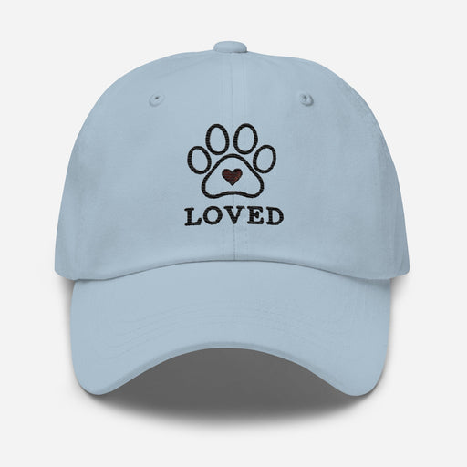 Triniskies  Hats Light Blue Embroidered Pet Love Dad Hat – Adjustable Dog & Cat Lover Cap