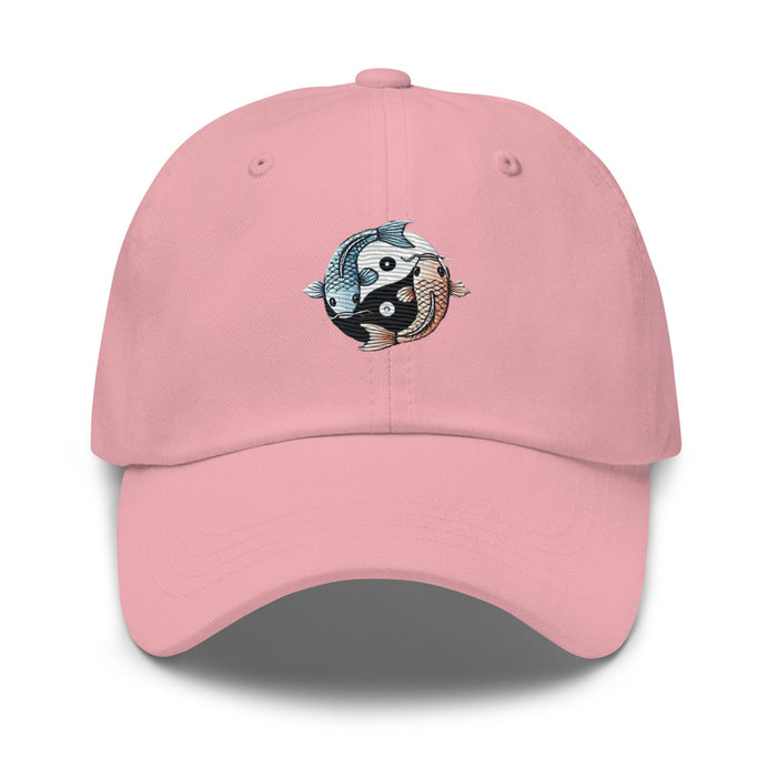 Triniskies  Hats Moon & Ocean Spirit Avatar Embroidered Koi Fish Trendy Yin Yang Dad Hat Gift