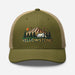 Triniskies  Hats Moss/ Khaki Embroidered Yellowstone National Park Trucker Cap | Camping & Hiking Nature Lover Hat