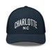 Triniskies  Hats Navy Embroidered Charlotte NC Trucker Cap | Classic Mesh Back Hat