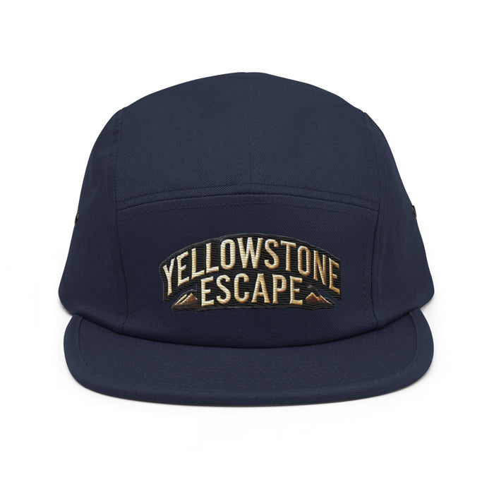 Triniskies  Hats Navy Embroidered Yellowstone National Park Five Panel Cap | Adventure Camper Hat