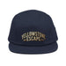 Triniskies  Hats Navy Embroidered Yellowstone National Park Five Panel Cap | Adventure Camper Hat