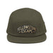 Triniskies  Hats Olive Embroidered Yellowstone National Park Five Panel Cap | Adventure Camper Hat