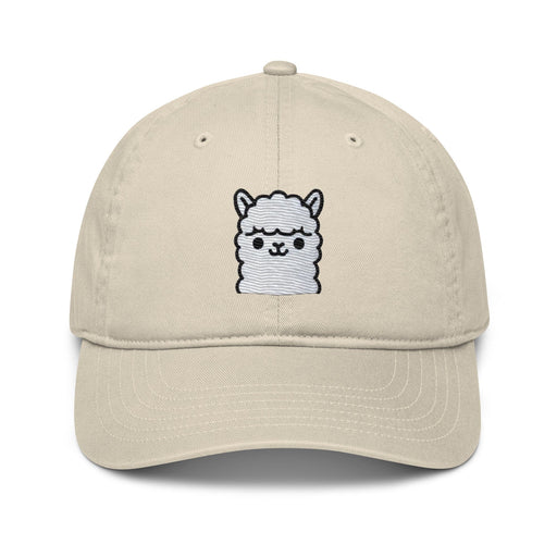 Triniskies  Hats Oyster Embroidered Llama Organic Cotton Dad Hat Sustainable Eco Friendly Cap