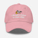 Triniskies  Hats Pink Embroidered "I Trained a Pigeon to Steal Fries" Dad Hat – Adjustable Low-Profile Cap