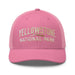 Triniskies  Hats Pink Embroidered Yellowstone National Park Trucker Cap Mesh Back Adventure Hat Camping Hat