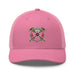 Triniskies  Hats Pink Firefighter Shield and Axe Embroidered Hat | Classic Trucker Cap