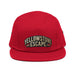 Triniskies  Hats Red Embroidered Yellowstone National Park Five Panel Cap | Adventure Camper Hat