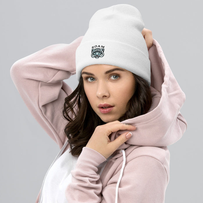 Triniskies  Hats Roam with Snow Leopard Cuffed Beanie  Cozy Style for Every Adventure