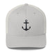 Triniskies  Hats Silver Safe Home Anchor Embroidered Trucker Hat Nautical-Inspired Adjustable Mesh Cap