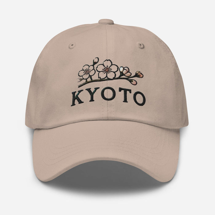 Triniskies  Hats Stone Embroidered Beautiful Kyoto Japan Cherry Blossom Dad Hat | Low Profile Adjustable Cap