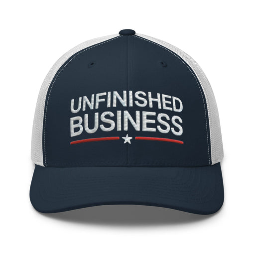 Triniskies  Hats Unfinished Business Trump Vance Embroidered Trucker Cap Make Your Voice Heard