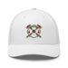 Triniskies  Hats White Firefighter Shield and Axe Embroidered Hat | Classic Trucker Cap