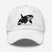 Triniskies  Hats White / Unisex / Adult Orca Whale Midnight Voyager Dad Hat  Dive into Adventure with Style!