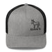 Triniskies Heather/ Black Embroidered "Kicken It" Trucker Cap Humor Funny Casual Wildlife Hat