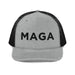 Triniskies  Heather Grey / Black MAGA Embroidered Trucker Cap Make America Great Again Richardson 112