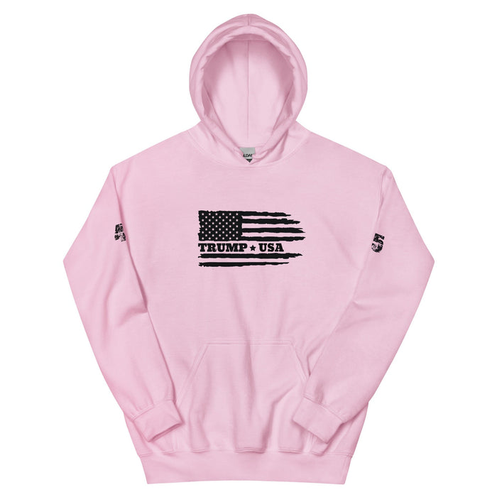 Triniskies  Hoodie Light Pink / S Trump USA Unisex Patriotic Hoodie Black Flag Sweatshirt for Patriots