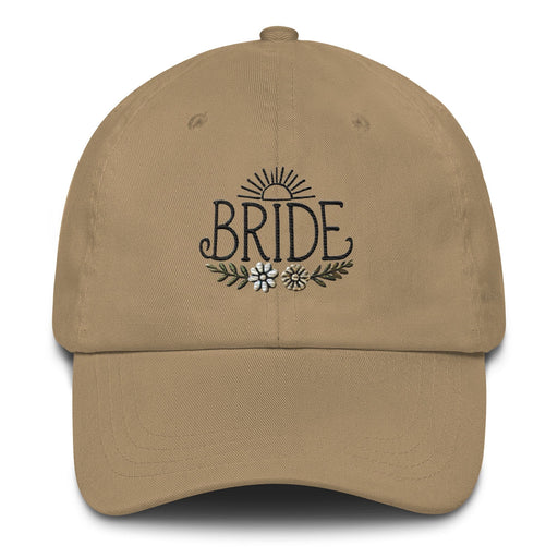 Triniskies Khaki Boho Bride Hippie-Inspired Dad Hat - Effortless Wedding Day Style Bridal Gift Idea