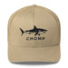 Triniskies Khaki Embroidered Shark Mesh Back Trucker Cap