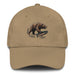 Triniskies Khaki Great Outdoors Embroidered Bear and Salmon Dad hat Great Adventures Outdoor Life Camping Fishing Hat