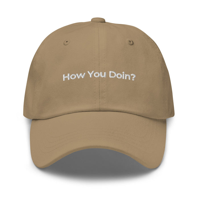 Triniskies  Khaki How You Doin' Embroidered Dad Hat