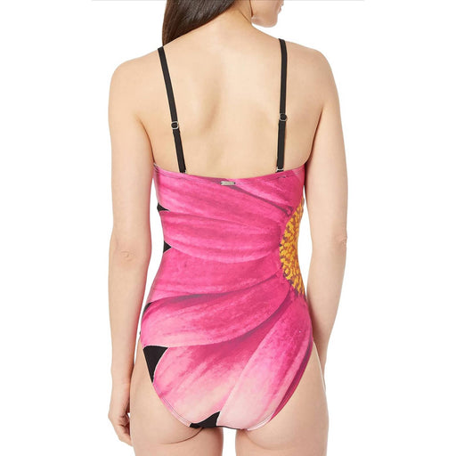 Triniskies large / Pink Calvin Klein Women's Classic Bandeau One Piece Swimsuit Swimwear SZ 10