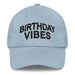 Triniskies Light Blue Birthday Vibes Dad Hat, Low Profile Adjustable Cap Celebration Birthday Hat Great Gift Idea