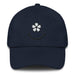 Triniskies Navy Bloom with Joy Embroidered Floral Smiley Face Dad Hat Fill Your Day With Simple Joys Great Gift Idea