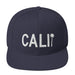 Triniskies Navy Cali Embroidered California Trucker Cap. Classic Fit Flat Brim