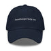 Triniskies  Navy Hamburger Help Me Embroidered Dad Hat