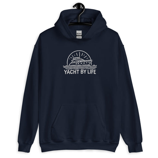 Triniskies  Navy / S Yacht Life Embroidered Unisex Hoodie Cozy Nautical Vibes