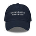 Triniskies  Navy Unreliable Narrator Embroidered Cotton Dad Hat for Book Lovers