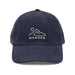 Triniskies  Navy Wander Often Embroidered Corduroy Cap – Minimalist Mountain Adventure Hat