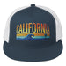 Triniskies Navy/ White California Classic High Profile Snap Back Trucker Cap