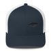 Triniskies Navy/ White Yellowfin Tuna EmbroideredTrucker Cap