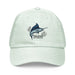 Triniskies Pastel Mint Embroidered "Marlin" Pastel Baseball Hat, Low Profile Cotton Cap Big Game Fishing Hat Great Gift