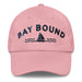 Triniskies Pink Bay Bound Embroidered Dad Hat - Low Profile, Adjustable Strap, Coastal Style Maryland Hat Chesapeake