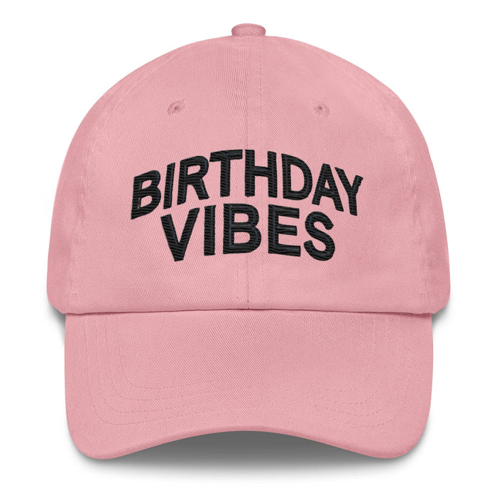 Triniskies Pink Birthday Vibes Dad Hat, Low Profile Adjustable Cap Celebration Birthday Hat Great Gift Idea