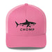 Triniskies Pink Embroidered Shark Mesh Back Trucker Cap