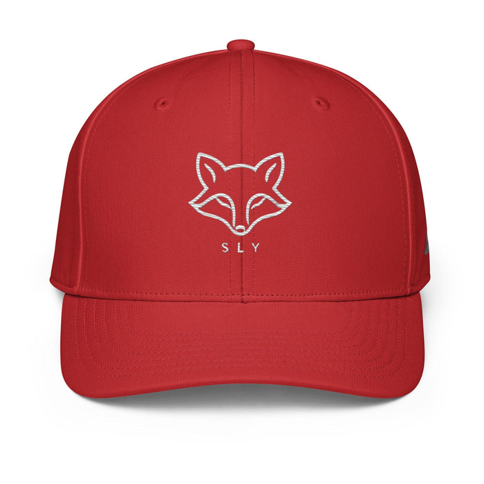 Triniskies Power Red Sly Fox Embroidered  Moisture-Wicking  Adidas performance cap