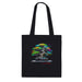 Triniskies Print Material Black Psycadelic Bonsai Premium Tote Bag