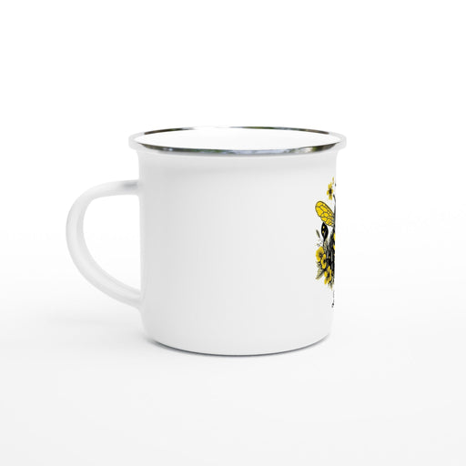 Triniskies Print Material White 12oz Enamel Mug