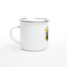 Triniskies Print Material White 12oz Enamel Mug