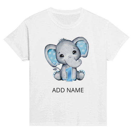 Triniskies Print Material White / XS Adorable Elephant Birthday Classic Kids Crewneck T-shirt Tee