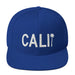 Triniskies Royal Blue Cali Embroidered California Trucker Cap. Classic Fit Flat Brim