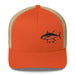 Triniskies Rustic Orange/ Khaki Yellowfin Tuna EmbroideredTrucker Cap