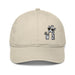 Triniskies  Safari Sips Embroidered Giraffe Organic Dad Hat – Eco-Friendly Adventure Wear