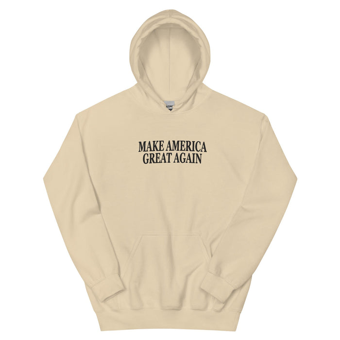 Triniskies  Sand / S Make America Great Again MAGA Embroidered Unisex Hoodie