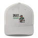 Triniskies Silver "Skate Forever" Bear Skateboarder Trucker Cap – Mesh Back & Adjustable Fit Trucker Cap